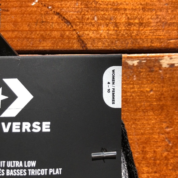 3 pk Converse Chucks Flat Knit Ultra Low Socks New - Picture 6 of 7